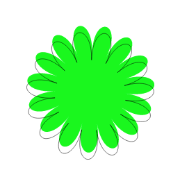 green flower